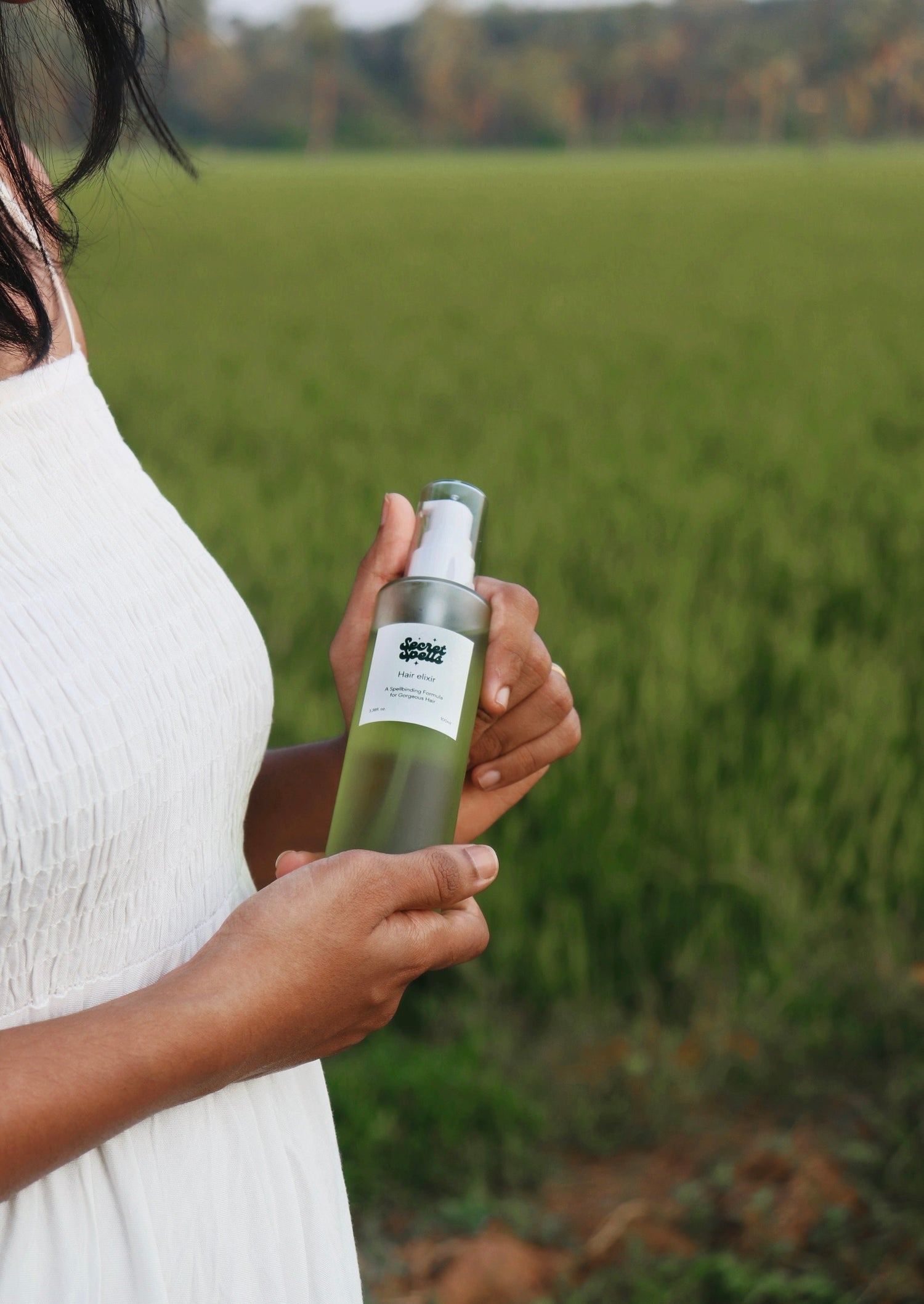 bottle in hand